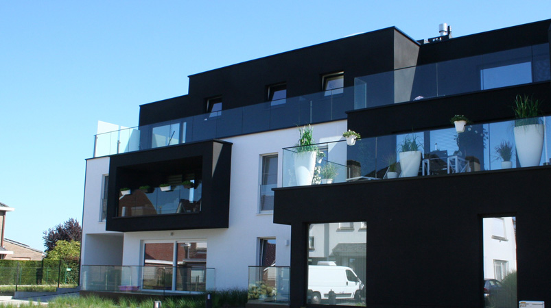 Moderne woning met een lichte en een donkere gevel